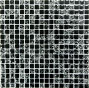 Мозаика Bonaparte Стеклянная Strike Black 30х30 см