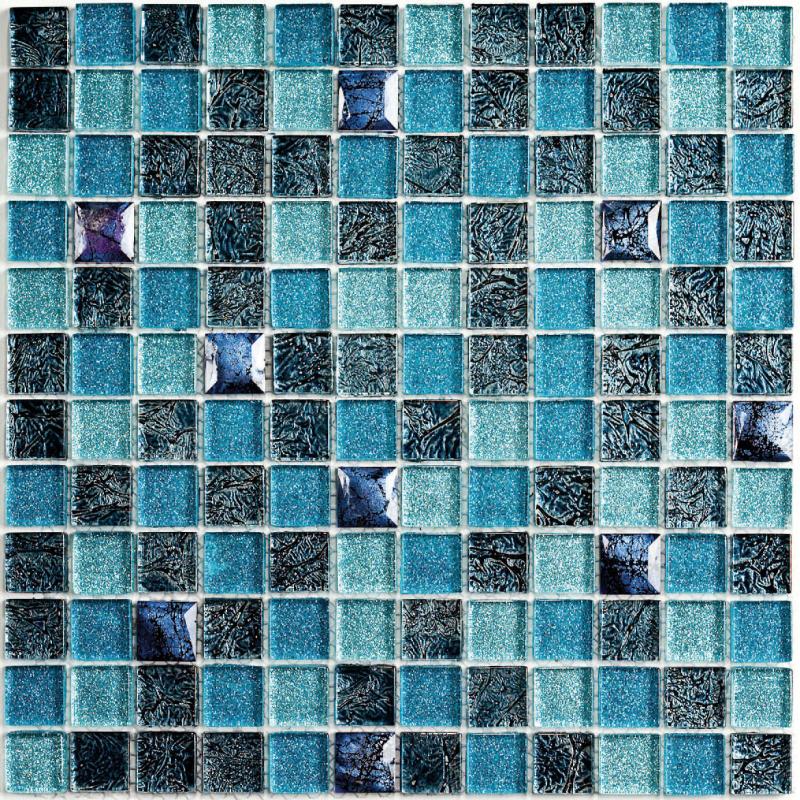 Мозаика Bonaparte Стеклянная Satin Blue 30х30 см