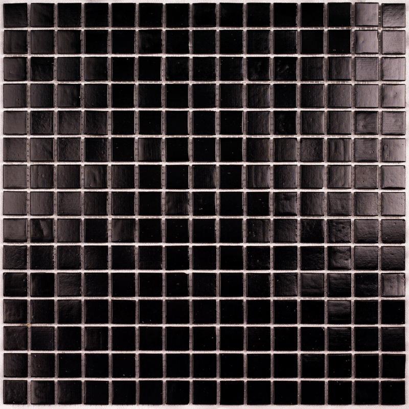 мозаика стеклянная на бумаге bonaparte simple black 327х327х4 мм Мозаика Bonaparte Стеклянная Simple Black (на бумаге) 32,7х32,7 см