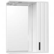 Зеркальный шкаф Style Line Агава 60 С с подсветкой корпус Белый глянец