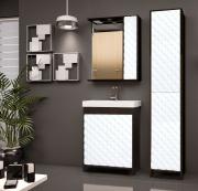 Зеркальный шкаф Style Line Агат 50 С с подсветкой Венге/белый-1