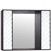 Зеркальный шкаф Style Line Агат 90 С с подсветкой Венге/белый