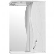 Зеркальный шкаф Style Line Амелия 55 с подсветкой Белый глянец