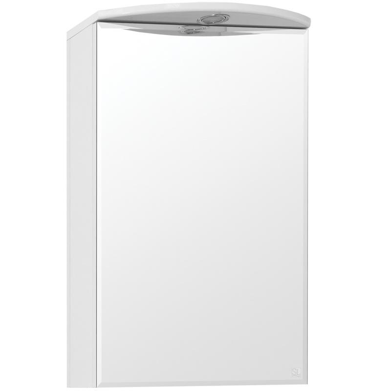 цена Зеркальный шкаф Style Line Эко стандарт Альтаир 40 С с подсветкой Белый