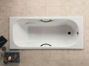 Чугунная ванна Roca Malibu 150x75 2315G000R с отверстиями для ручек с противоскользящим покрытием-1
