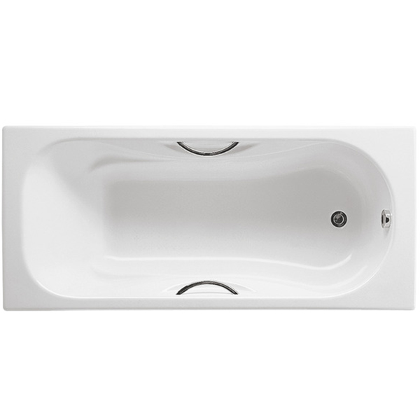 Чугунная ванна Roca Malibu 160x75 2310G000R с отверстиями для ручек с противоскользящим покрытием ванна чугунная goldman donni 170 х 75 х 41 см