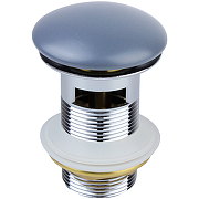Донный клапан Bronze de Luxe 1001/1GR click-clack Светло-серый