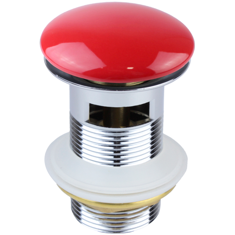Донный клапан Bronze de Luxe 1001/1R click-clack Красный донный клапан bronze de luxe 1001r click clack красный