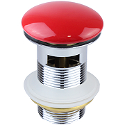 Донный клапан Bronze de Luxe 1001/1R click-clack Красный