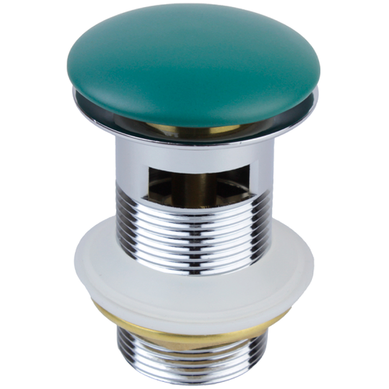 Донный клапан Bronze de Luxe 1001/1G click-clack Зеленый донный клапан bronze de luxe 1001 1c click clack хром