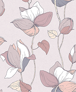 Обои Marburg Flora 47474 Винил на флизелине (0,53*10,05) Бежевый/Розовый, Цветы/Листья-2