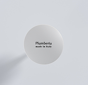 Донный клапан Plumberia Selection UP COVER BO click-clack Белый матовый-2