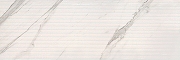 Керамическая плитка Eurotile Amina Calacatta рельеф 674 AMM1WT настенная  29,5х89,5 см