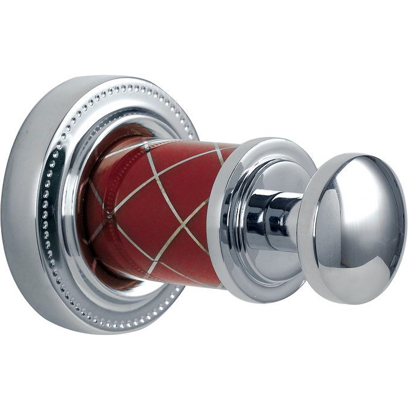 Крючок Boheme Murano 10906-R-CR Хром Рубиновый подвеска маятник муранское стекло разноцветный