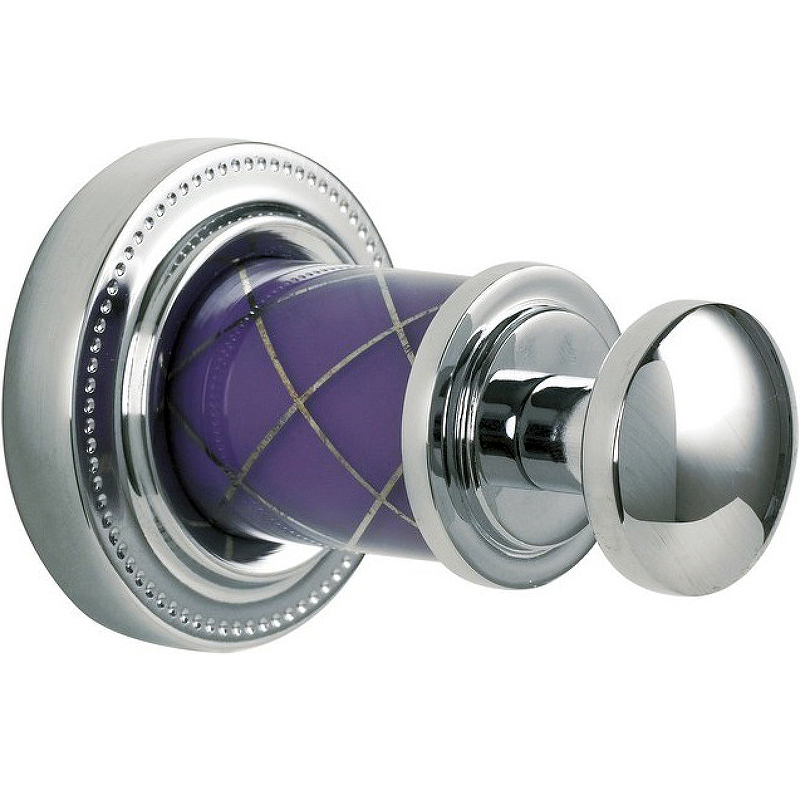 цена Крючок Boheme Murano 10906-V-CR Хром Фиолетовый