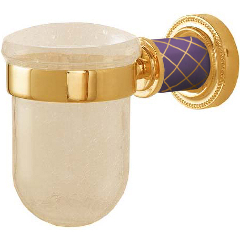 Стакан для зубных щеток Boheme Murano 10904-V-G Золото Фиолетовый стакан boheme murano 10904 w g золото