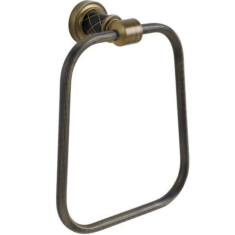 Кольцо для полотенец Boheme Murano 10905-B-BR Бронза Черный кольцо для полотенец boheme murano 10905 w br бронза