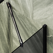 Шторка на ванну Maybah Glass MGV-251-6ш 300x1400 в широком профиле Черный стекло графитовое матовое-4