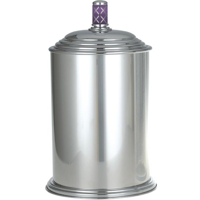 цена Ведро для мусора Boheme Murano 10907-V-CR Хром Фиолетовое