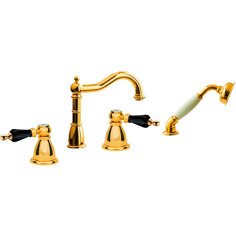 Смеситель на борт ванны Boheme Tradizionale Oro 395-BSW Золото смеситель для ванны boheme tradizionale oro 283 золото