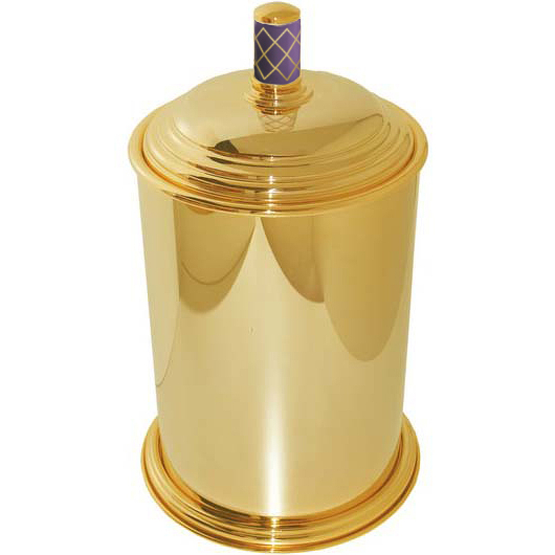 Ведро для мусора Boheme Murano 10907-V-G Золото Фиолетовое