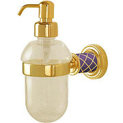 Дозатор для жидкого мыла Boheme Murano 10912-V-G Золото Фиолетовый