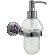 Дозатор для жидкого мыла Boheme Murano 10912-V-CR Хром Фиолетовый