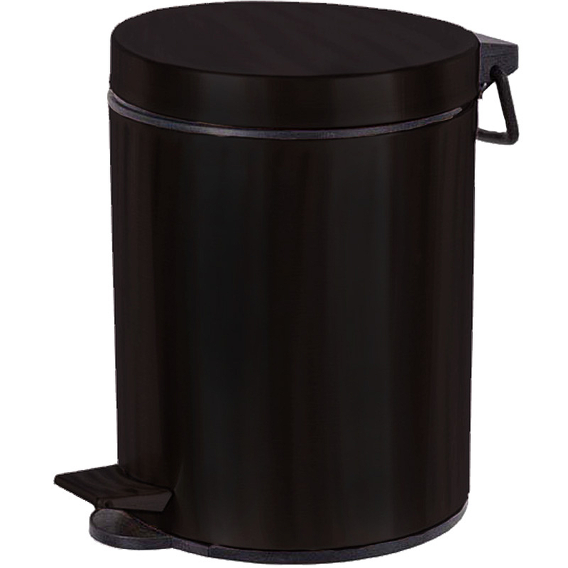 Ведро для мусора Boheme Medici 10630-B Черное ведро для мусора 5 л без крышки
