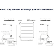 Водяной полотенцесушитель Aquatek Альтаир П16 500x1100 AQ KK1611CH Хром-13