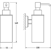 Дозатор для жидкого мыла Artwelle Hagel 9932 Хром-1