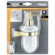 Дозатор для жидкого мыла Fixsen Trend Gold FX-99012 Матовое золото-1