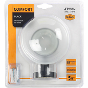 Мыльница Fixsen Comfort Black FX-86008 Черная матовая-1