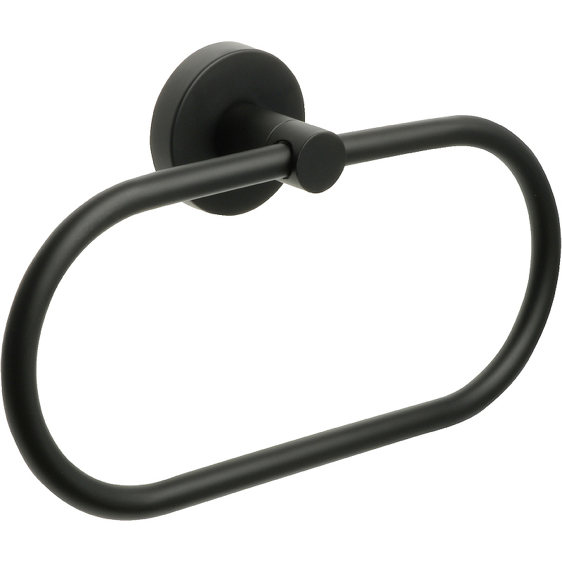 цена Кольцо для полотенец Fixsen Comfort Black FX-86011 Черное матовое