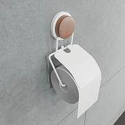 Держатель туалетной бумаги Fixsen Magic White FX-47010 с крышкой Белый матовый-2