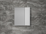Зеркальный шкаф Style Line Стокгольм 60 ЛС-00002318 Белый рифленый софт-1