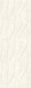 Керамическая плитка Eurotile Marbelia (рельеф волна) 663 MBD1BN настенная  29,5х89,5 см