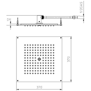 Верхний душ Bossini Dream Cube H38381.030 Хром-1