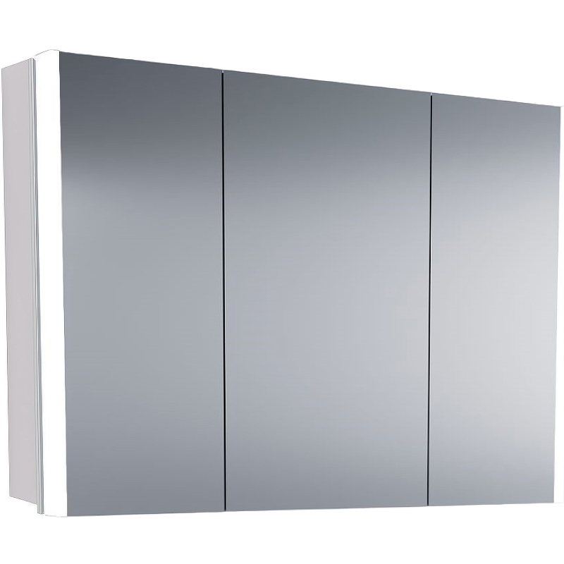 Зеркальный шкаф Astra Form Стандарт 100 03030017 с подсветкой Белый глянцевый