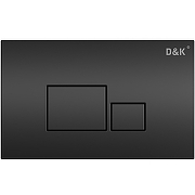 Комплект унитаза с инсталляцией D&K Venice DS1022502 Черный с сиденьем Микролифт и Черной клавишей смыва-7