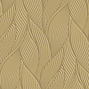 Обои Zambaiti Parati Trussardi VII 18910 Винил на флизелине (0,7*10,05) Бежевый/Золото, Абстракция/Листья