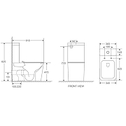 Унитаз компакт D&K Berlin DT1437016 с бачком и сиденьем Микролифт-6