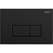 Клавиша смыва D&K Rhein DB1499025 Черная