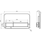 Клавиша смыва Villeroy&Boch ViConnect 92249068 Белая-7