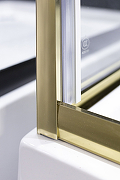 Душевая дверь Niagara Nova 90 NG-43-9AG профиль Холодное золото стекло прозрачное-4