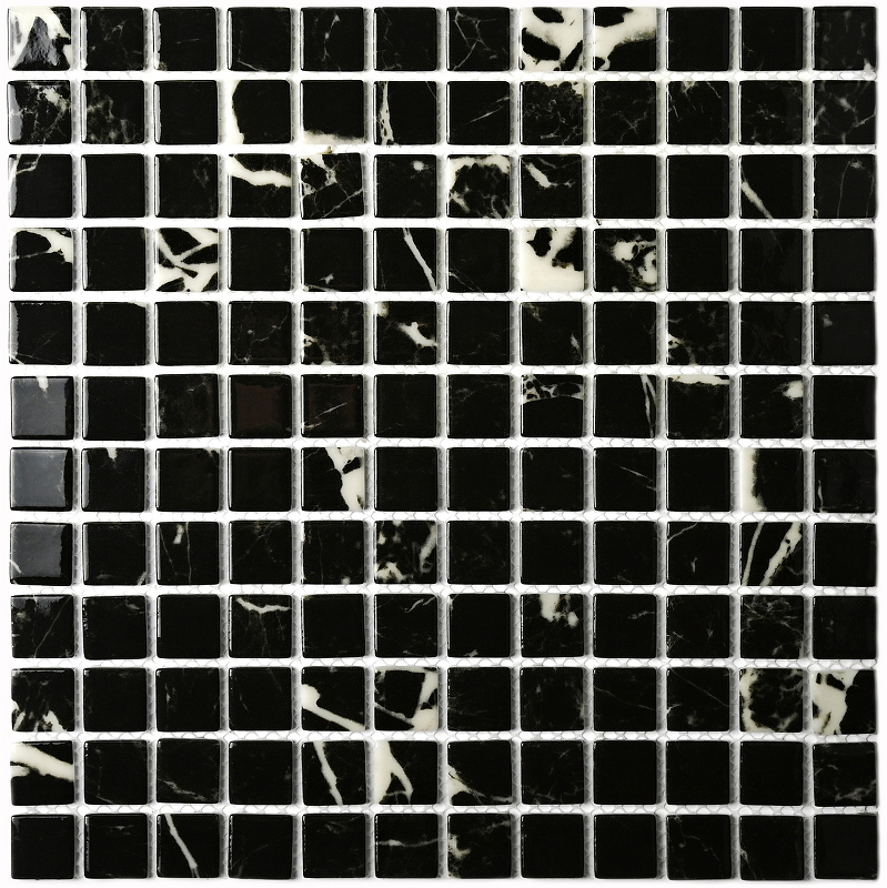 Мозаика Bonaparte Стеклянная Mia black glossy 30х30 см