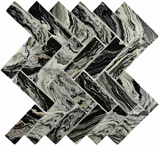Мозаика Bonaparte Стеклянная Hadar Black 26,8х26,8 см