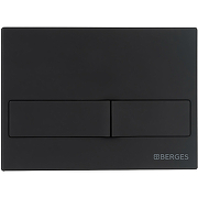 Комплект унитаза Berges Ventas Black с инсталляцией Novum 043324 Черный с сиденьем Микролифт и Черной Soft touch клавишей смыва-8