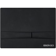 Комплект унитаза Berges Ventas Black с инсталляцией Novum 043326 Черный с сиденьем Микролифт и Черной Soft touch клавишей смыва-8