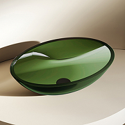 Раковина-чаша Abber Kristall 50 AT2802Emerald Зеленая-1