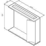 Зеркало со шкафом AM.PM Like 80 R M80MPR0801WG с подсветкой Белый-9